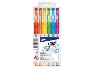 DŁUGOPIS ŻELOWY 6 SZT GN1038-6 NEON 6000796