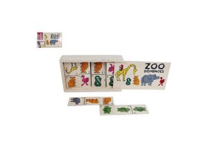 DOMINO ZWIERZĘTA 28 ELEMENTÓW DREWNO 8991