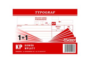 DOWÓD WPŁATY KP A6 60 KARTEK 