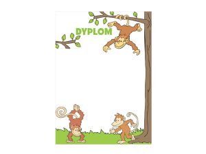 DYPLOMY DZIECIĘCE MAŁPKI  6025771