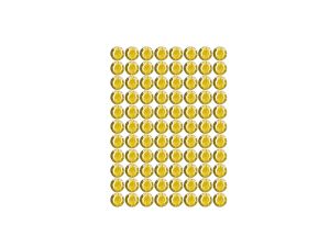 DŻETY SAMOPRZYLEPNE DS10 ZŁOTE  4MM