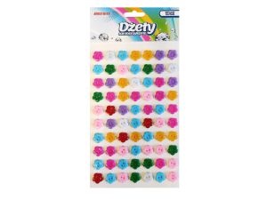 DŻETY SAMOPRZYLEPNE KWIATKI MIX DS103 BREWIS