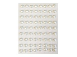 DŻETY SAMOPRZYLEPNE PEREŁKI 10MM/72SZT BIAŁE