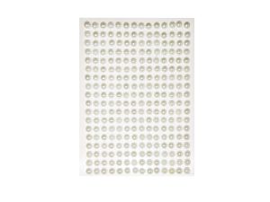 DŻETY SAMOPRZYLEPNE PEREŁKI 6MM/252SZT BIAŁE