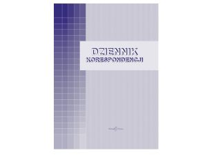 DZIENNIK KORESPONDENCJI - OKLEJKA  701-A