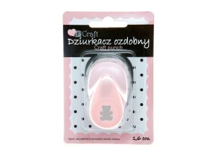 DZIURKACZ OZDOBNY 1,6CM MIŚ JCDZ-105-030