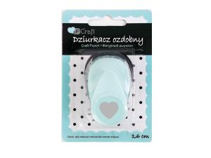 DZIURKACZ OZDOBNY 1,6CM SERCE FALBANA JCDZ-105-009