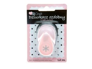 DZIURKACZ OZDOBNY 1,6CM ŚNIEŻYNKA 2 JCDZ-105-072