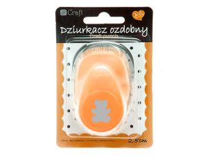 DZIURKACZ OZDOBNY 2,5 CM MIŚ JCDZ-110-030