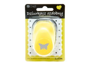 DZIURKACZ OZDOBNY 2,5 CM MOTYL 2 JCDZ-110-038