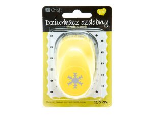 DZIURKACZ OZDOBNY 2,5 CM ŚNIEŻYNKA 2 JCDZ-110-072