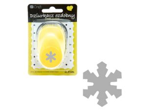 DZIURKACZ OZDOBNY 2,5 CM ŚNIEŻYNKA JCDZ-110-007