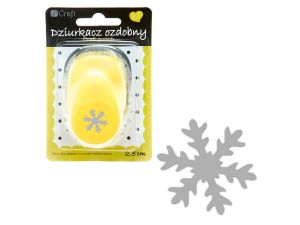 DZIURKACZ OZDOBNY 2,5 CM ŚNIEŻYNKA JCDZ-110-059