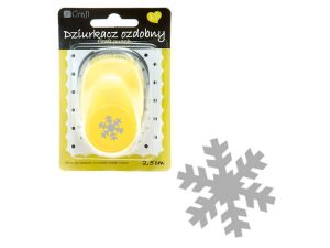 DZIURKACZ OZDOBNY 2,5 CM ŚNIEŻYNKA JCDZ-110-118