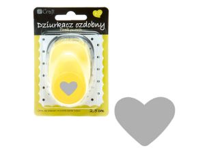 DZIURKACZ OZDOBNY 2,5CM SERCE JCDZ-110-023