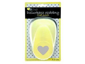 DZIURKACZ OZDOBNY 7,5CM SERCE JCDZ-130-023