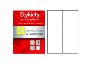 ETYKIETA A4 105X148 A'100 EYA-1A-A03ML