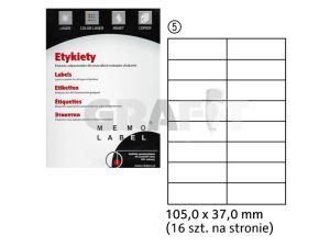 ETYKIETA A4 105X37 A'100 EYA-1A-A10ML
