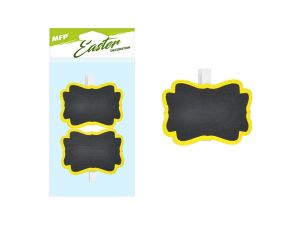 ETYKIETA DREWN Z KLAMERKĄ 7X7CM ŻÓŁTA 2221638 MFP