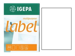 ETYKIETY CONTI LABEL 80G/MM2 210X297 BIAŁE