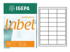ETYKIETY CONTI LABEL 80G/MM2 64,6X33,8 BIAŁE