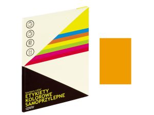 ETYKIETY SAMOPRZYLEPNE A4 POMARAŃCZOWE 065 GRAND