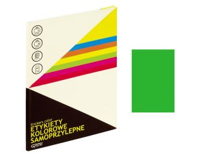 ETYKIETY SAMOPRZYLEPNE A4 ZIELONE 063 GRAND
