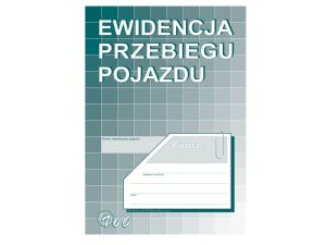 EWIDENCJA PRZEBIEGU POJAZDU V60