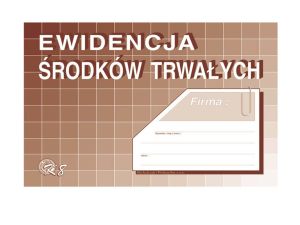 EWIDENCJA ŚRODKÓW TRWAŁYCH A-5 K08