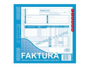 FAKTURA 2/3 A-4 (O+2K) -PŁATNIK/ODBIORCA  112-2E