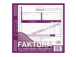 FAKTURA DLA ZW.POD.Z POD 2/3 A4 O+2K 212-2E