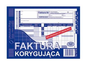 FAKTURA KORYGUJĄCA A5 107-3-E