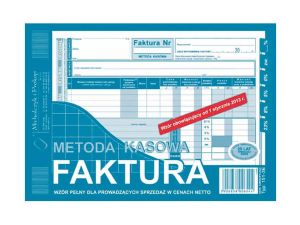 FAKTURA METODA KASOWA NETTO WZÓR PEŁNY A5 151-3-E