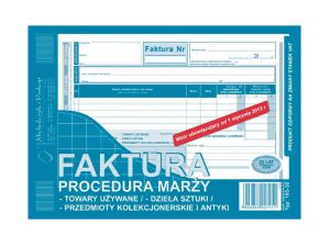 FAKTURA PROCEDURA MARŻY TOWARY UŻYW 195-3E A5