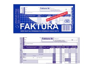 FAKTURA VAT 1/3 A-4 (PEŁNA) 105-8-E