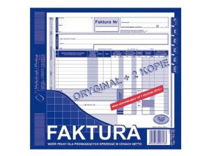 FAKTURA VAT 2/3 A4(PEŁNA ORYG. +2K.) 102-XE
