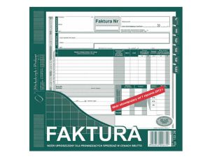 FAKTURA WZÓR UPROSZCZONY BRUTTO 2/3 A4 122-2-E