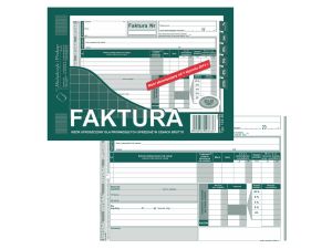FAKTURA WZÓR UPROSZCZONY BRUTTO A5 123-3E