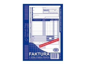 FAKTURA Z JEDNĄ STAWKĄ PODATKU A5 PION 130-3-E