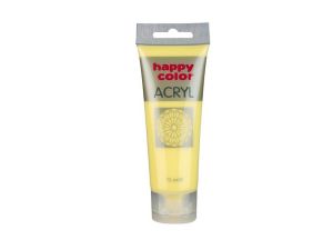 FARBA AKRYLOWA 75 ML JASNOŻÓŁTY LIMON HAPPY COLOR