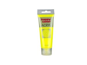 FARBA AKRYLOWA 75 ML ŻÓŁTY FLUO-101  HAPPY COLOR