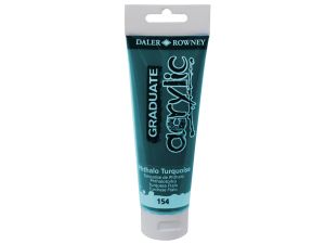FARBA AKRYLOWA GRADUATE 120 ML 154 PHTHALO TURQUIO