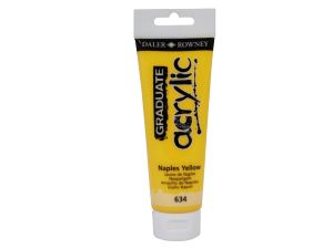 FARBA AKRYLOWA GRADUATE 120 ML 634 NAPLES YELLOW