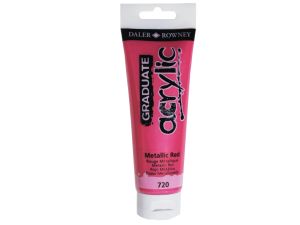 FARBA AKRYLOWA GRADUATE 120 ML 720 METALLIC RED
