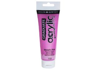 FARBA AKRYLOWA GRADUATE 120 ML 722 METALLIC PINK
