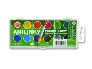 FARBY AKWARELOWE ANILINKY 174503 12 KOLORÓW