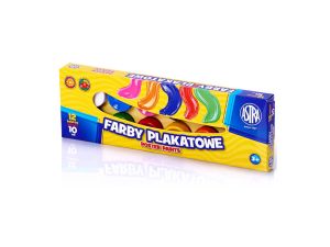 FARBY PLAKATOWE 12 KOLORÓW - 10 ML ASTRA