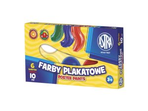 FARBY PLAKATOWE 6 KOLORÓW – 10 ML ASTRA