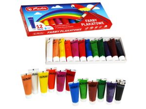 FARBY PLAKATOWE W TUBIE 12 KOL. 30ML HERLITZ