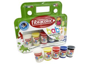 FARBY TEMPERY BABY 5 KOLORÓW OD 2 LAT FIBRACOLOR